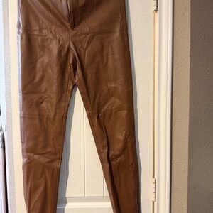 Zara women’s Tan pleather Pants